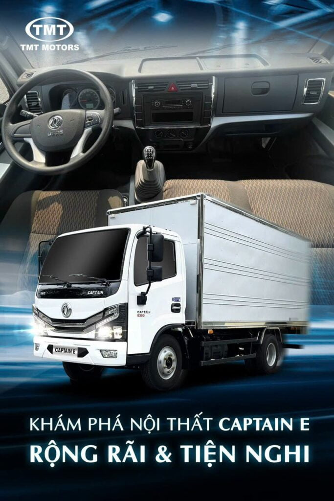 Xe Tải 2 Tấn 5 Tmt E250 Captain Thùng Kín