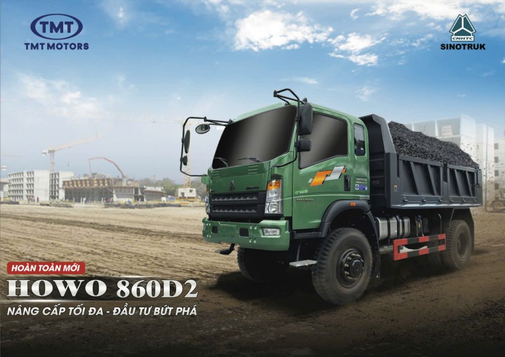 TMT Motors Hà Nội Xe Ben 2 Cầu 8 tấn 61 Howo Tmt St12090D2